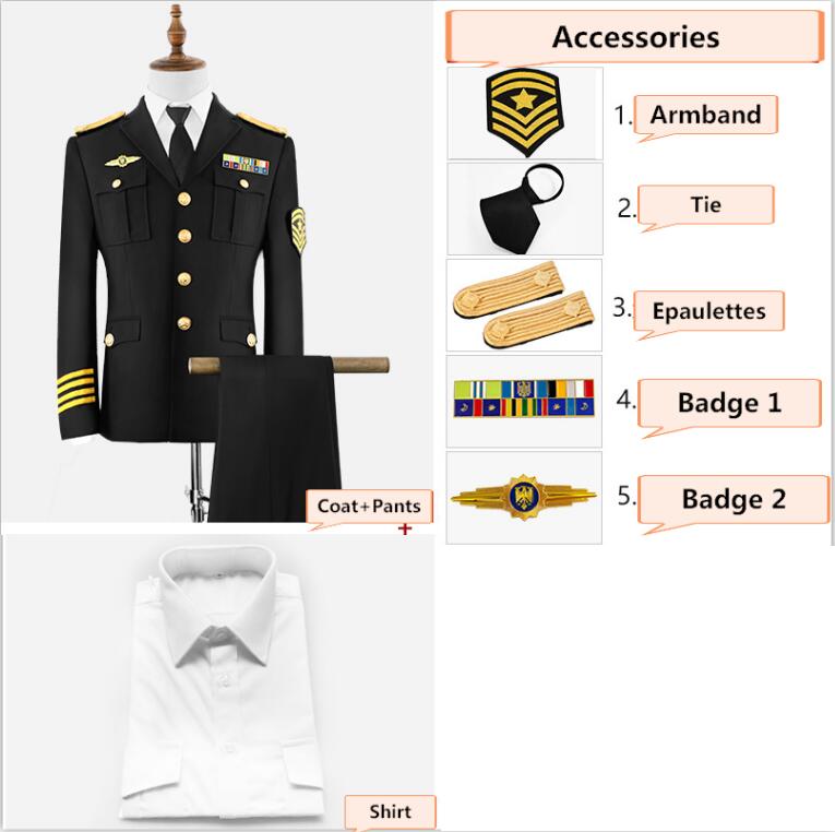 Airline custom decorated pilot uniforms